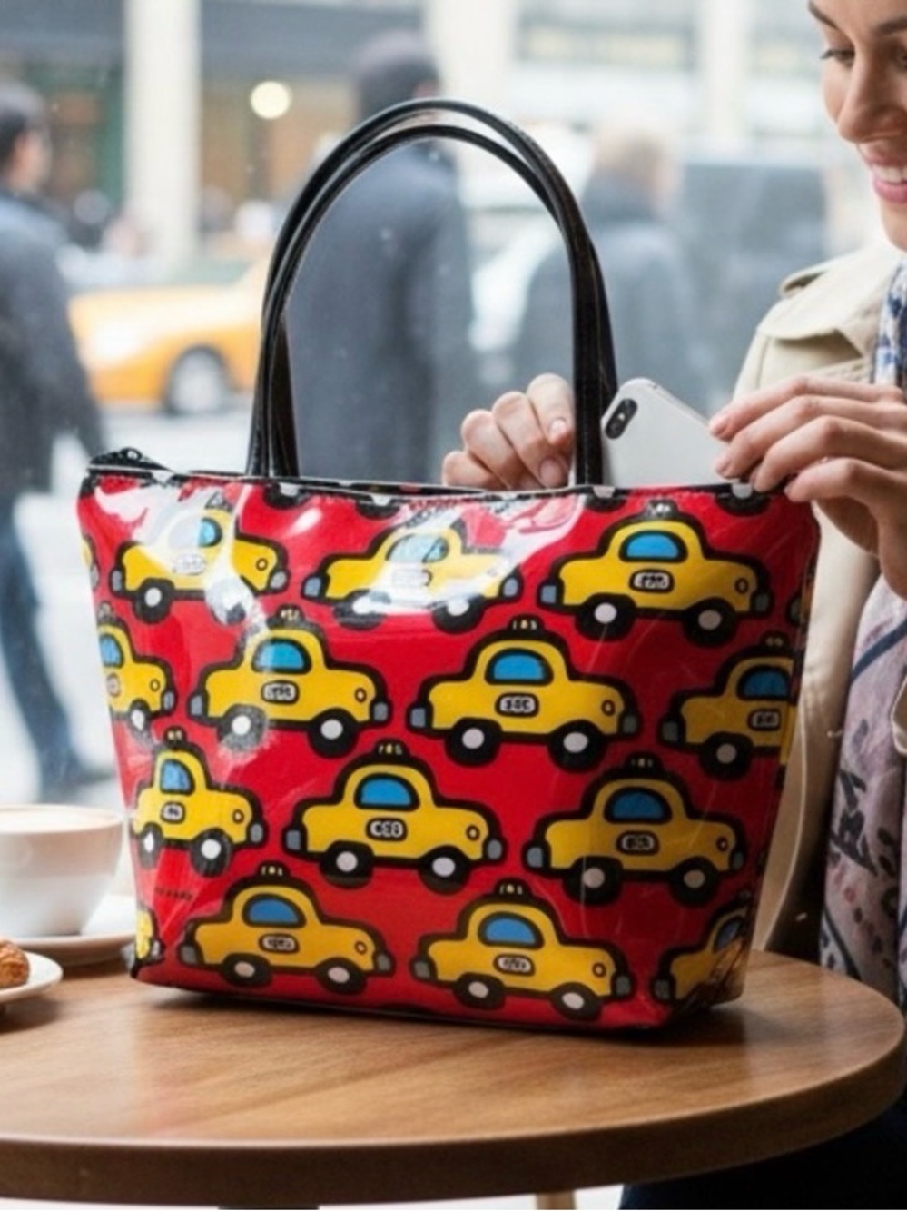 Marc Tetro New York City NYC Taxi Cab Shoulder Bag